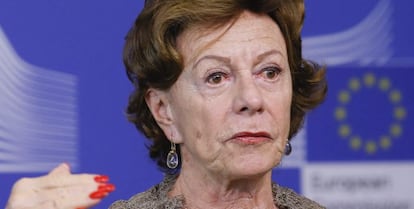 En la imagen, la excomisaria europea de la Competencia Neelie Kroes. 