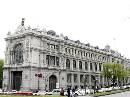 Vista de la fachada del Banco de España.