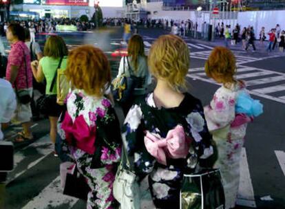 Animado cruce en el centro de Tokio