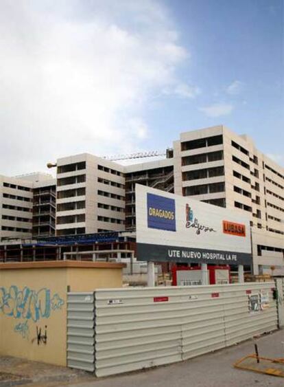 Obras del nuevo hospital de La Fe, en Valencia.