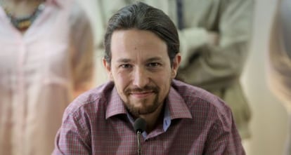 El eurodiputado electo y portavoz de Podemos, Pablo Iglesias.