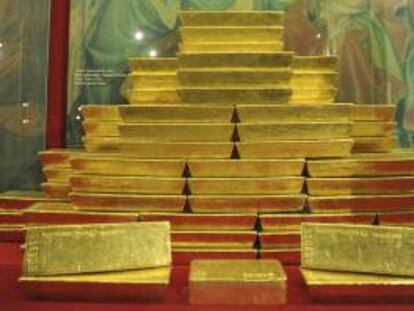 La cotización del oro en Nueva York ha cerrado a su nivel más bajo en cuatro meses y medio tras seis semanas de pérdidas. EFE/Archivo