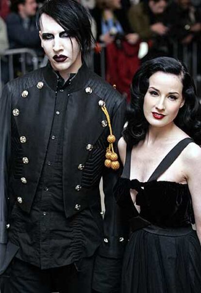 Marilyn Manson y su ex mujer, la bailarina Dita Von Teese