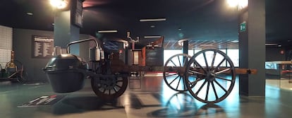 The Cugnot vehicle at the Museum of Arts and Crafts in Paris