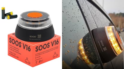 baliza de emergencia para vehiculos v16 conectada con la dgt