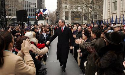 Michael Bloomberg, en su reelección como alcalde de Nueva York, en 2006.