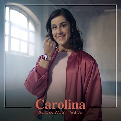 Carolina Marín, protagonista de la última campaña de Samsung.