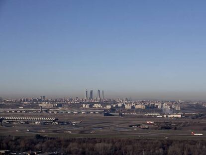 La contaminación de Madrid el pasado 2 de enero.