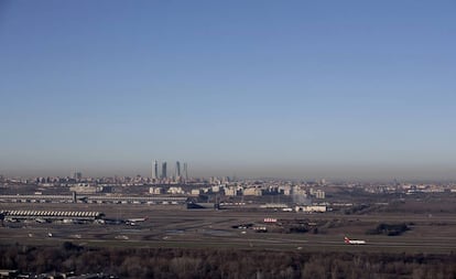 La contaminación de Madrid el pasado 2 de enero.