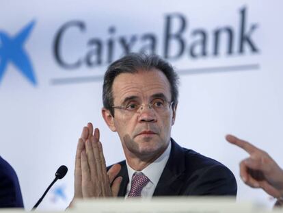 El president de CaixaBank, Jordi Gual.