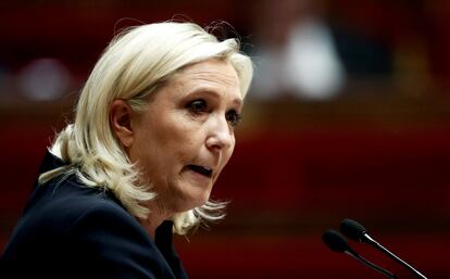 La líder de extrema derecha francesa, Marine Le Pen, en una imagen de archivo.