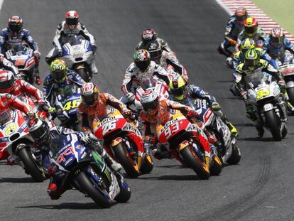 Prueba de MotoGP del Mundial de Motociclismo celebrado en el circuito de Montmeló.