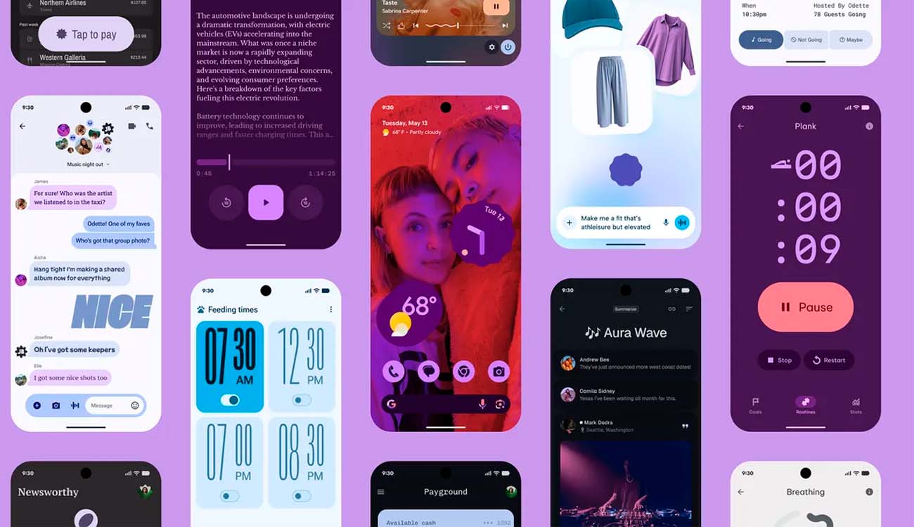 Interfaz Material 3 Expressive de Google