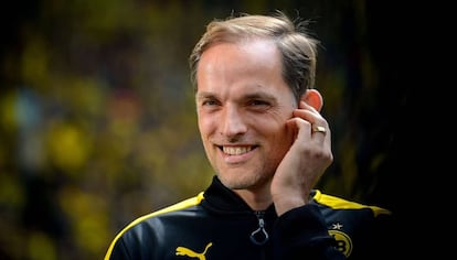 Thomas Tuchel, en mayo de 2017 en un partido con el Borussia Dortmund.