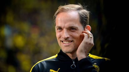 Thomas Tuchel, en mayo de 2017 en un partido con el Borussia Dortmund.