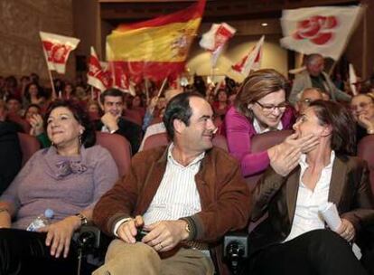 José Bono, en el mitin electoral en Torrijos (Toledo).