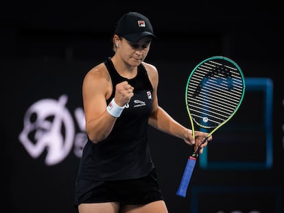 Ashleigh Barty, durante la semifinal del Adelaide International WTA 500.