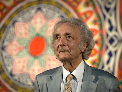 El filósofo Theodore Zeldin, en Turín en 2017.