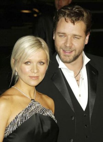 Russell Crowe y Danielle Spencer.