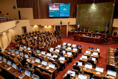 Sesión del Congreso de Chile, el 4 de enero de 2024.