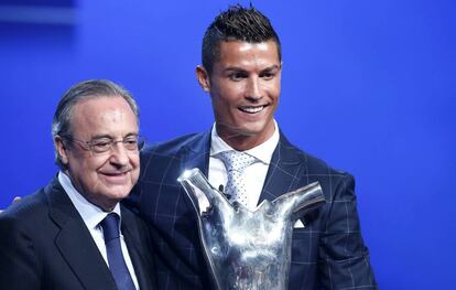 Florentino P&eacute;rez y Cristiano Ronaldo.