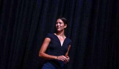 Muguruza, durante la ceremonia de apertura en Singapur.