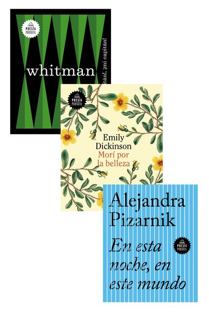 Libros de la colección Poesía Portátil de Random House (4,90 euros cada uno).