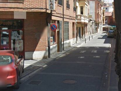 Calle del Pozo en Medina del Campo (Valladolid), donde ocurrió el suceso.