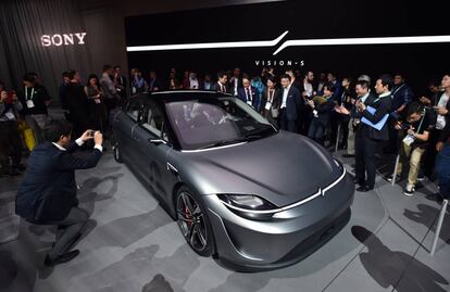 Presentación del Sony Vision S en el Salón CES, en Las Vegas (EEUU).