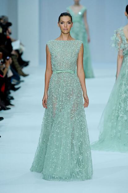 Las princesas de color de fresa de Elie Saab