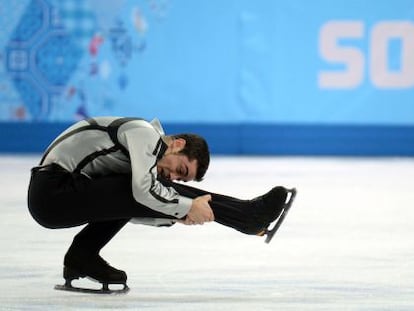 Spain&#039;s Javier Fern&aacute;ndez performs in the Men&#039;s Figure Skating Free Program at the Sochi Winter Olympics on Friday.