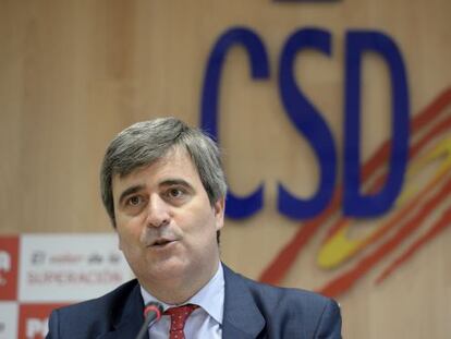 Miguel Cardenal, presidente del CSD.