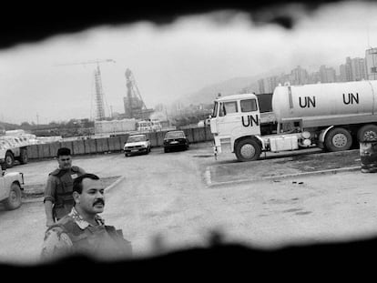 Sarajevo 1993, cuarteles generales de la ONU.