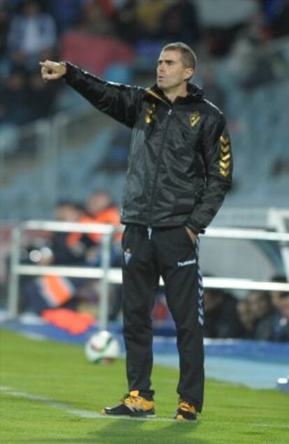 Gaizka Garitano, en un partido ante el Getafe.