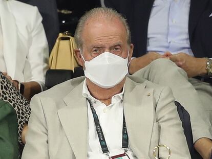 Juan Carlos I, el pasado 17 de diciembre, en un partido de tenis en Abu Dabi.