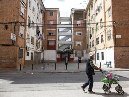 Una calle de la zona de Palma-Palmilla, en Málaga, en una imagen de 2019.