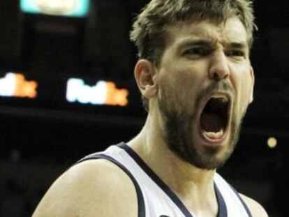 Marc Gasol, durante un partido de esta temporada.