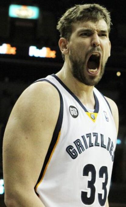 Marc Gasol, durante un partido de esta temporada.