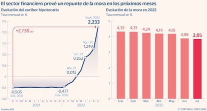 El sector financiero prevé un repunte de la mora en los próximos meses