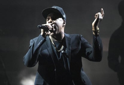 Jay-Z actúa el pasado mes de noviembre en Cleveland, en un acto de la campaña electoral de Hillary Clinton.