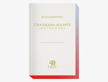Portada de 'Una falena als dits', de Julia Hartwig.