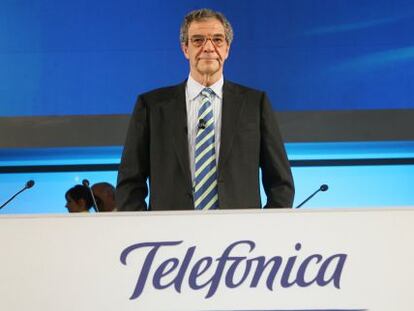 C&eacute;sar Alierta, presidente de Telef&oacute;nica.