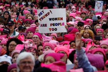 'Marcha de las Mujeres' contra Donald Trump en Washington.
