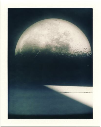 Polaroid Lunagram (Moonrise), 2014