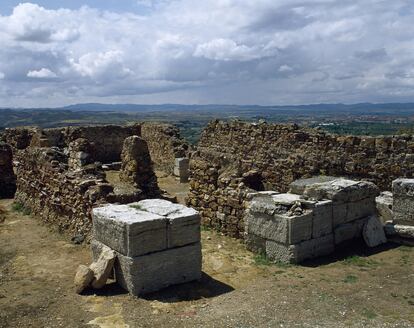 Las ruinas romanas de Bilbilis Augusta, en Calatayud (Zaragoza).