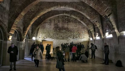 La sala capitular del monasterio de Santa Maria de Sijena, la semana pasada.