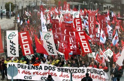 Imagen de la protesta en San Caetano