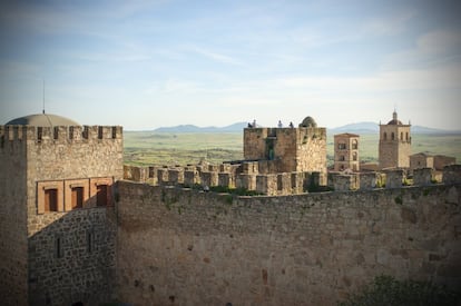 Una vista desde el castillo de Trujillo.