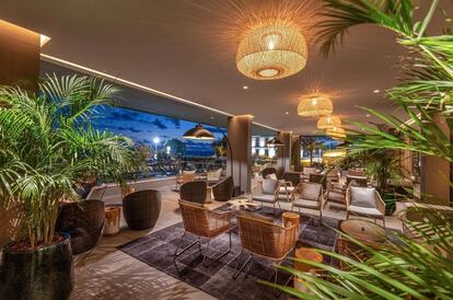 Interior del hotel Faro, en Maspalomas (Gran Canaria), el icono de la marca premium de Lopesan en el que se va inspirar para el nuevo hotel Miguel Ángel. CEDIDA POR LA COMPAÑÍA.