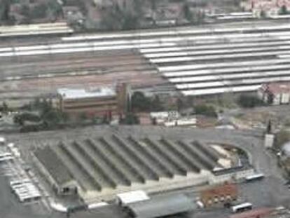 Vista aérea de la actual estación de Chamartín